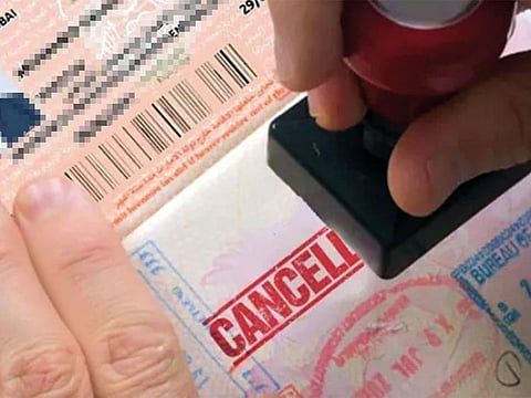  An employee says his visa has been cancelled but end-of-service benefits remain unsettled.