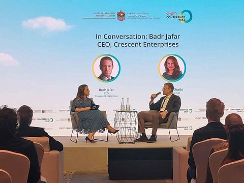 A plenary interview with Badr Jafar, CEO of Crescent Enterprises and Special Envoy for Business & Philanthropy, during the 11th edition of the AVPN Global Conference, in Abu Dhabi. 