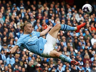 Erling Haaland in action.