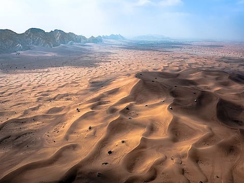 Overview of an area included in the overall nomination of Faya Palaeolandscape, located in the central region of Sharjah, to the UNESCO World Heritage List