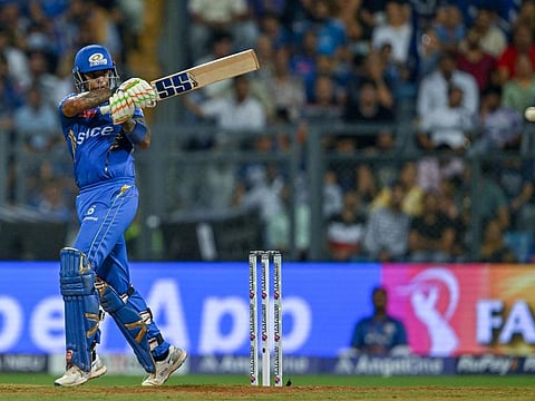 Mumbai Indians' Suryakumar Yadav hit an unbeaten 102 to lead Mumbai Indians to a crushing seven-wicket win.