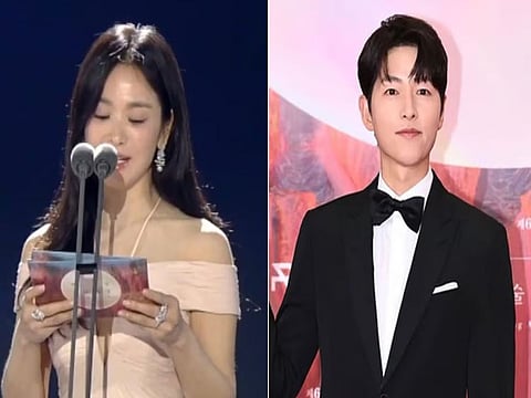 Song Hye-kyo (left) and Song Joong-ki (right)