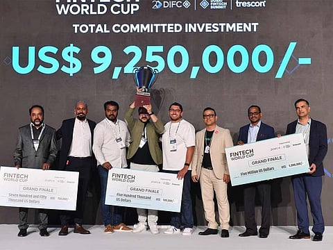 Mohammed Saleem, Founder and Chairman of Trescon and Naveen Bharadwaj, Group CEO of Trescon at Grand Finale of the FinTech World Cup. While APPRO emerged as the Winner of FWC and secured on the spot investment commitment of $500,000, other startups like Finix196 received commitment of $5 million by Dhruv Management, Motive Partners committed $3 million to Alpha Stream and Validus got commitment of $750,000 by Aum Ventures. 