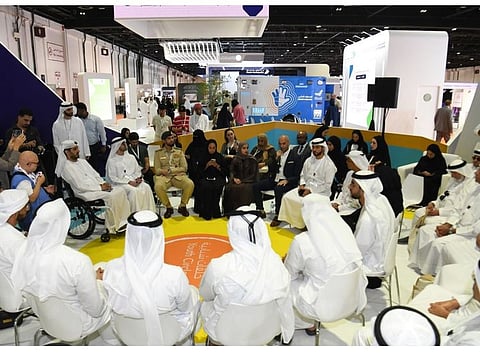 A gathering organised by the Dubai Police People of Determination Council. 