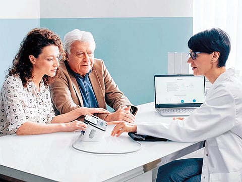 OMRON COMPLETE is your essential health partner for in-home blood pressure and ECG monitoring