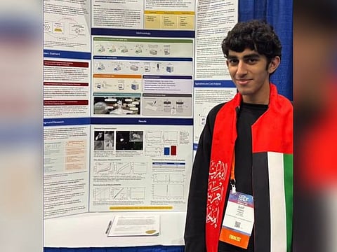 Saif competed against more than 2,000 students from 70 countries at event in Los Angeles, USA