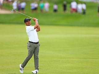 Schauffele and Morikawa share PGA Championship lead