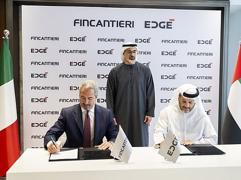 Khaled bin Mohamed bin Zayed witnesses signing ceremony formalising EDGE Group-Fincantieri shipbuilding JV MAESTRAL
