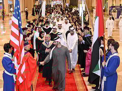 The commencement was held in the presence of Sheikh Mansoor bin Mohammed bin Rashid Al Maktoum, Chairman of Dubai Sports Council.