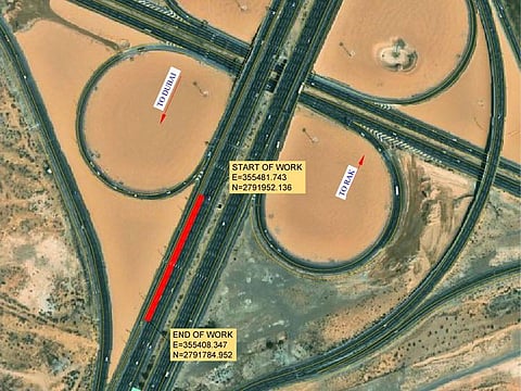 Temporary traffic diversion on Emirates Road announced