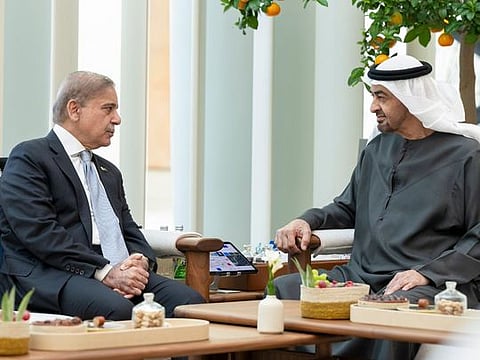 UAE President meets with Prime Minister of Pakistan