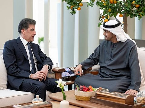 UAE President Sheikh Mohamed receives President of Iraq's Kurdistan Region