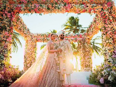 Rakul Preet Singh wore an exquisitely designed Tarun Tahiliani lehenga for her dream wedding to actor and producer Jackky Bhagnani on February 21 this year, in Goa, India