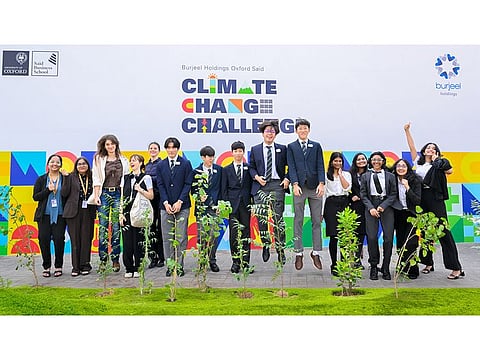 Student finalists of the first edition of the climate change challenge in Dubai last year