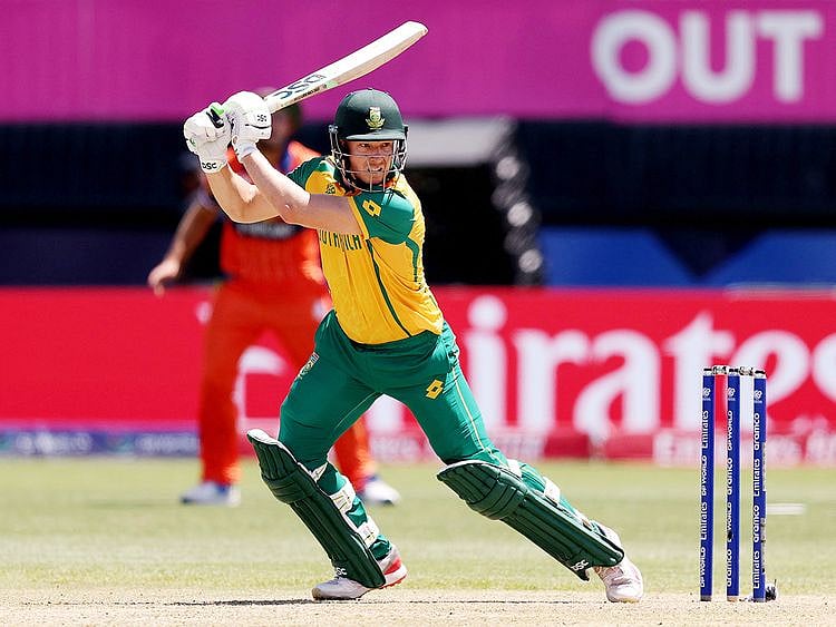 David Miller of South Africa bats 