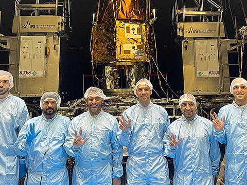 MBRSC beging environmental testing on MBZ-SAT, after transporting it to the Korea Aerospace Research Institute (KARI) testing facility.