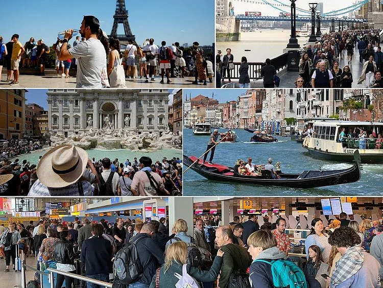 Europe tourists 