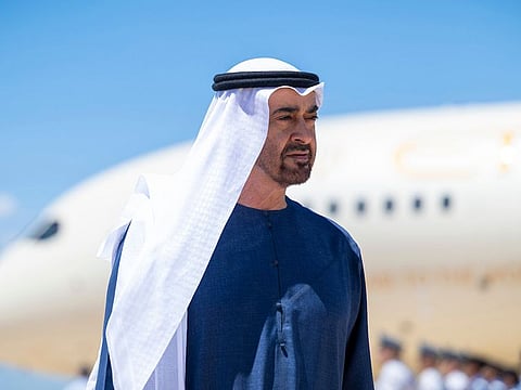 UAE President His Highness Sheikh Mohamed bin Zayed Al Nahyan arrives at Bari International Airport to attend the G7 Italia 2024 summit