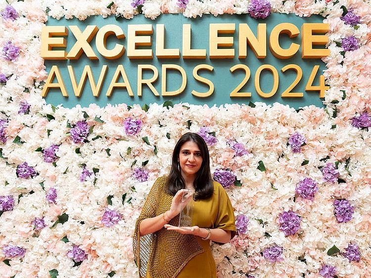 Kanika Bhatia with her Excellence in Media – Best Event Planner award