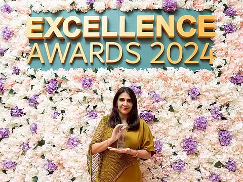 Kanika Bhatia with her Excellence in Media – Best Event Planner award