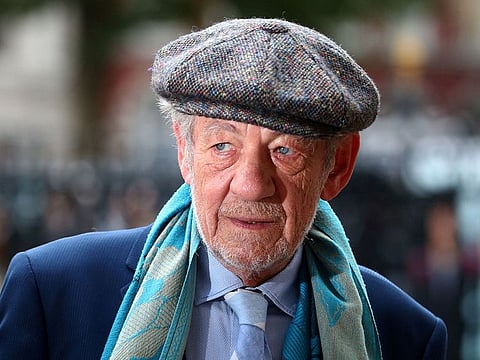 Actor Ian McKellen attends a Service of Thanksgiving for Sir Peter Hall at Westminster Abbey in London, Britain.