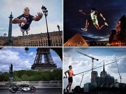 Paris 2024 Olympics: Athletes showcased at iconic landmarks across the French capital