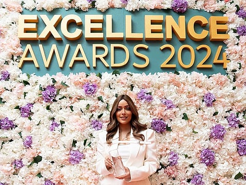 Poorvi Dureja with her Excellence in Corporate – Best in Event Management award