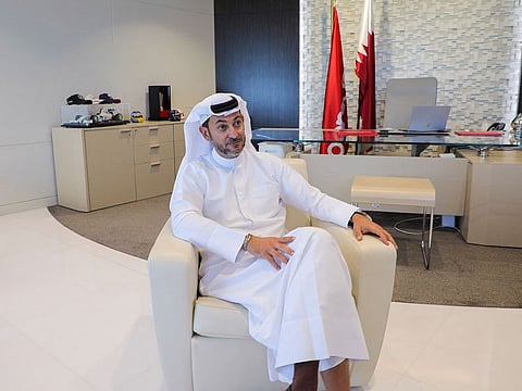 Ooredoo CEO, Aziz Aluthman Fakhroo, attends an interview with Reuters in Doha.