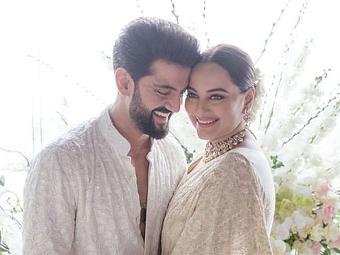  Sonakshi shared the first pictures of the ceremony on Instagram.