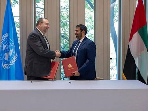 The agreement was signed on the behalf of the UAE by Sultan Al Shamsi, Assistant Minister for International Development Affairs, and on behalf of World Food Programme by Matthew Nims, Director of Washington Office.