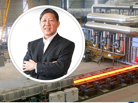 Filipino steel titan Benjamin Yao (inset) started working at the age 17 by day and went to school at a Manila university by night. He's now at the helm of SteelAsia Manufacturing Corp (SAMC).