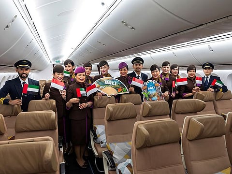 The new service operates four times weekly, using a Boeing 787-9 Dreamliner.