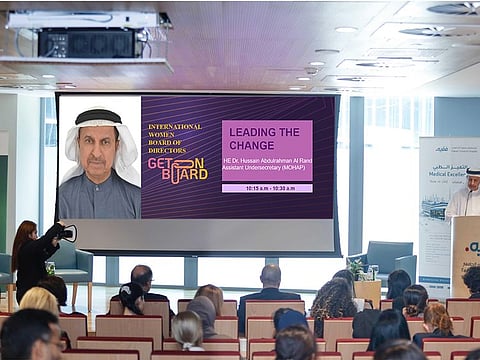 Dr Hussain Abdulrahman Al Rand at the IWBD Healthcare Roundtable