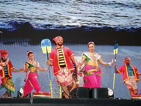 A vibrant musical celebrating the Kolis, the indigenous inhabitants of Bombay, and their profound connection with the sea at the Green Zone of COP28 at Expo City Dubai in December 2023