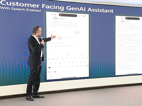 An AI training workshop being conducted at GDRFA Dubai.
