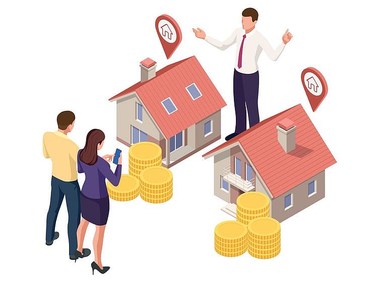 Stock-Property Commissions