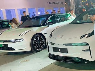 The Zeekr 001 and Zeekr X electric vehicles during the rollout on in Manila at the Bonifacio Global City (BGC). Photo taken on June 29, 2024. 