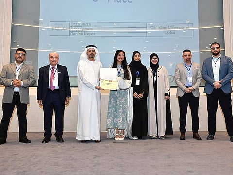 Three teams of engineering students from Canadian University Dubai win at the Institute of Electrical and Electronics Engineers (IEEE) Student Day