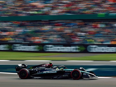 Mercedes' British driver Lewis Hamilton took a first win since Saudi Arabia in 2021.