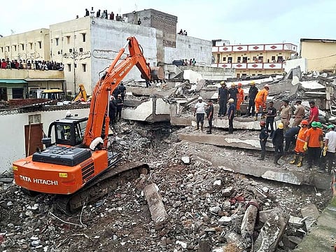 The search and rescue operation continued through the night.