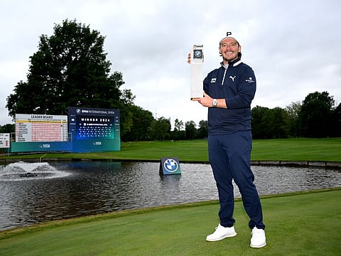 Ferguson celebrates his victory