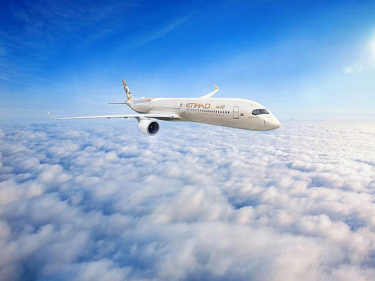 stock Etihad A350