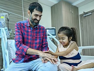 Watch: Dad in Abu Dhabi donates liver to save second daughter after losing the first 