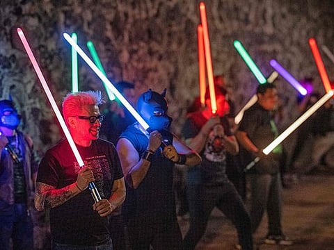Photos: Mexicans embrace the Force with lightsaber training