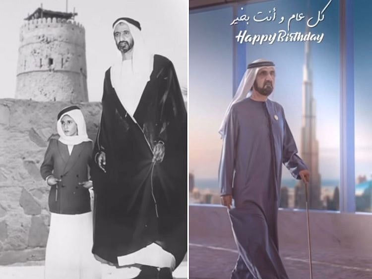 Sheikh Hamdan shares birthday wishes for his father, Sheikh Mohammed, on Instagram