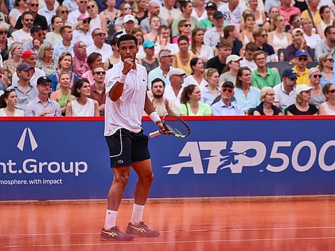 France’s Arthur Fils defeated Alexander Zverev to win the Hamburg Open on Sunday.