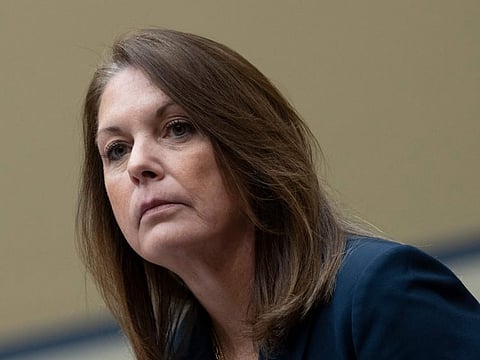 US Secret Service Director Kimberly Cheatle testifies during a House Oversight Committee hearing examining potential security failures surrounding the attempted assassination on former US President Donald Trump, on Capitol Hill in Washington, DC, July 22, 2024.  