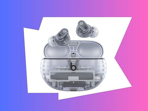 From earbuds like Beats Studio Buds Pro + (pictured) to smart glasses and Bluetooth speakers, more and more gadgets are embracing a futuristic transparent look.