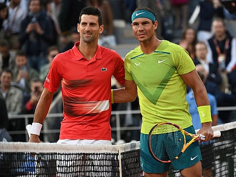 Spain’s Rafael Nadal (left) and Serbia’s Novak Djokovic is set to clash for the 60th time during the Olympics tennis singles contest in Paris on Monday. 