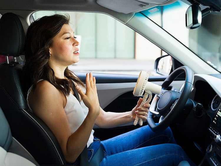 Woman car